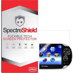 [2-Pack] Spectre Shield Screen Protector for Sony PlayStation PS Vita Case Friendly Accessories Flexible Full Coverage Clear TPU Film